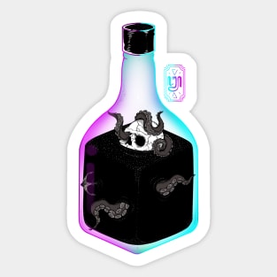 Kraken in Bottle whiskey Sticker